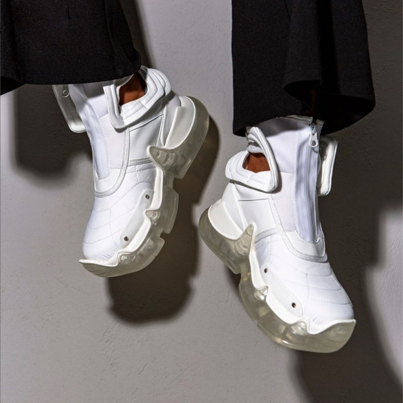 Air Fatalis Nitro Platform Boots - White by Swear