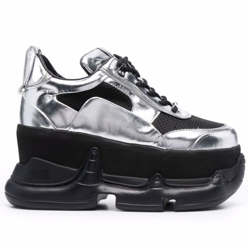 Thumbnail of Air Rev. Nitro Sky Platform Sneakers - Silver & Black image