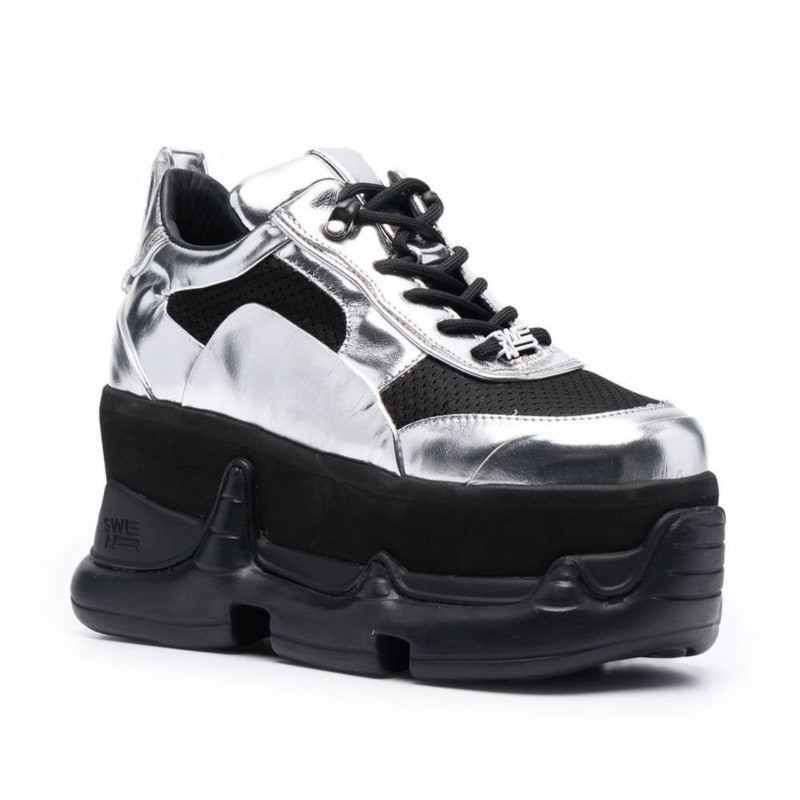 Thumbnail of Air Rev. Nitro Sky Platform Sneakers - Silver & Black image