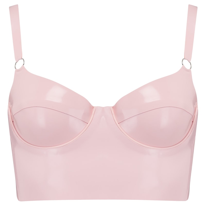 Thumbnail of Latex Full Cup Bra - Pink image