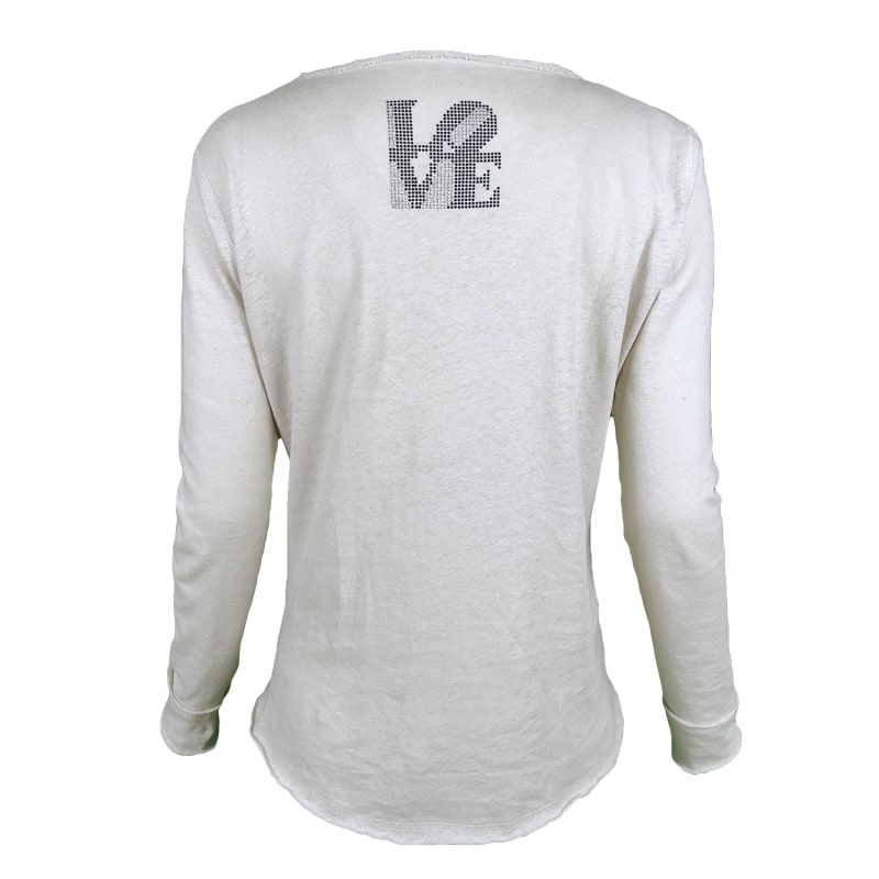 Thumbnail of Long Sleeve T-Shirt With A Rhinestone Love On The Back image