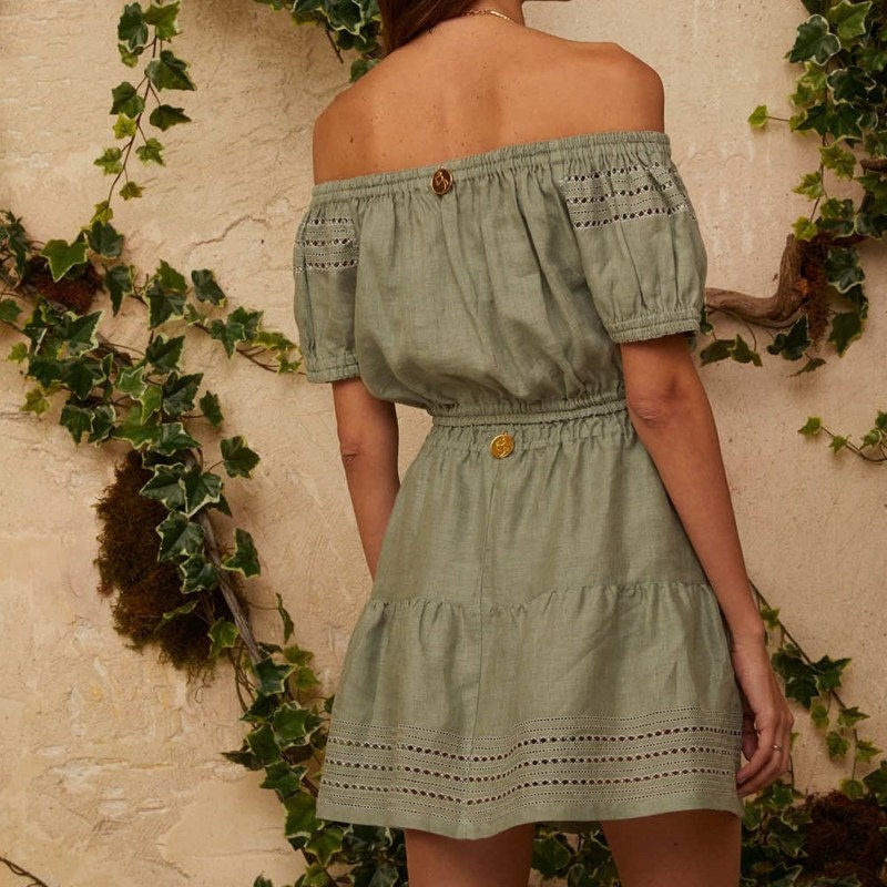 Thumbnail of Aksinia Crop Top In Jungle Green image