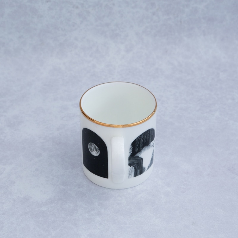 Thumbnail of Peeking Fine Bone China Mug image