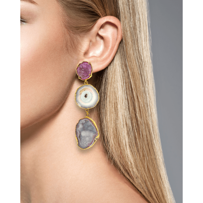 Blush statement earrings discount