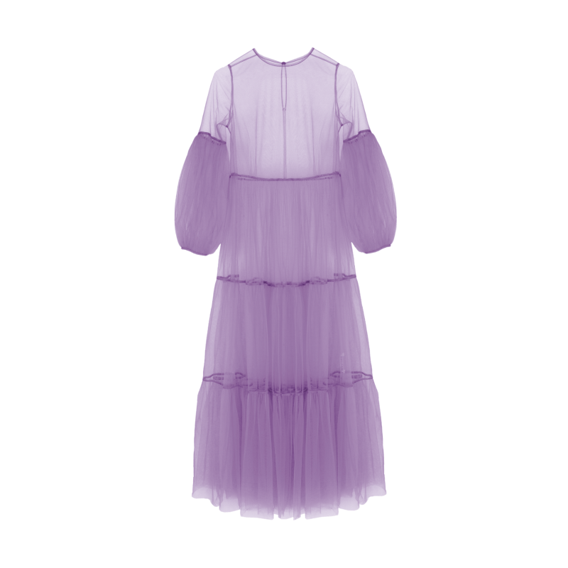 Thumbnail of Alena Maxi Tulle Dress Purple image