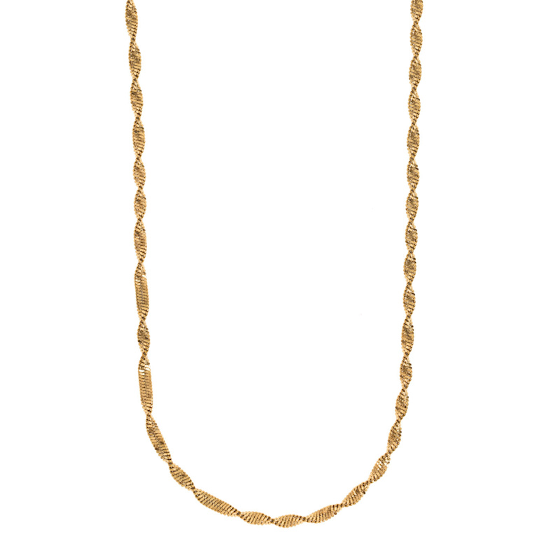 宅配 Necklace Chain Snake Twisted - Alex Stainless Timi | Steel アクセサリー