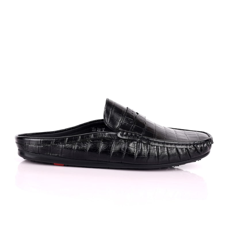 Thumbnail of Alfred Croc Half Slippers - Black image