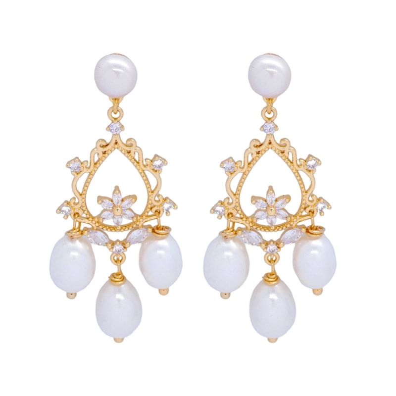 Thumbnail of Alice Chandelier Pearl Earrings image