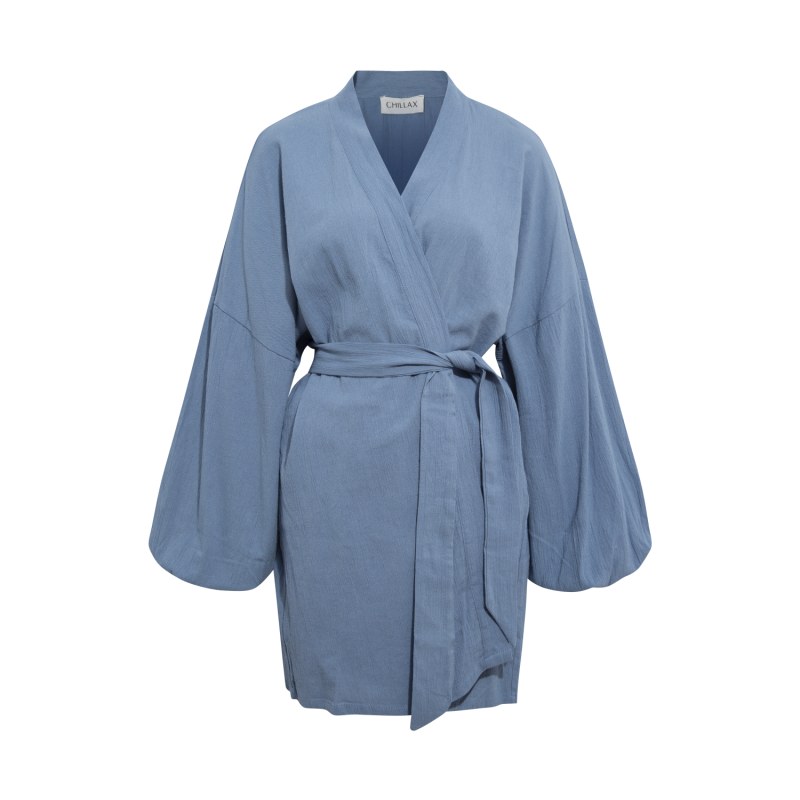 Thumbnail of Alice Cotton Blue Kimono Robe image