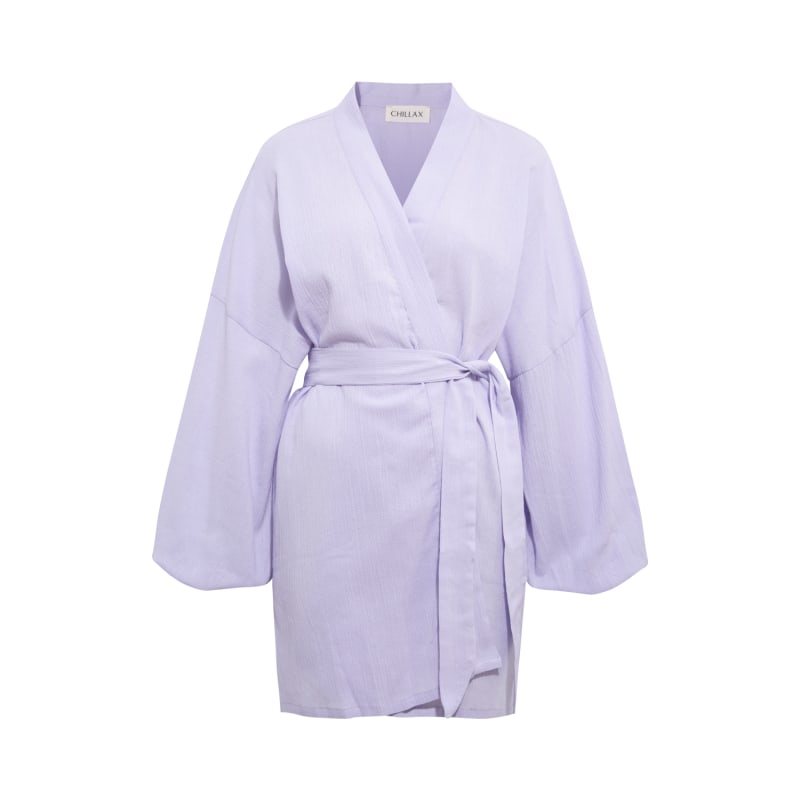 Thumbnail of Alice Cotton Lilac Kimono Robe image
