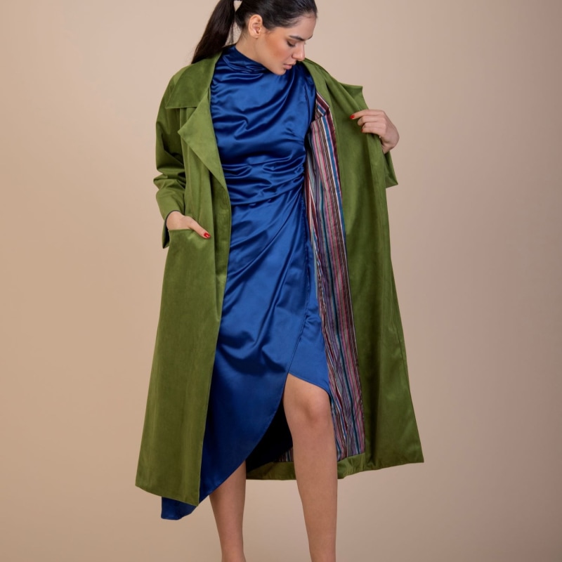 Thumbnail of Alisha Royal Blue Satin Dress image