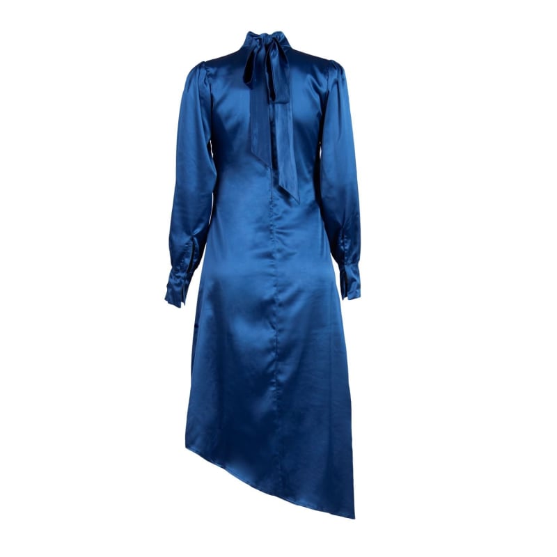 Thumbnail of Alisha Royal Blue Satin Dress image