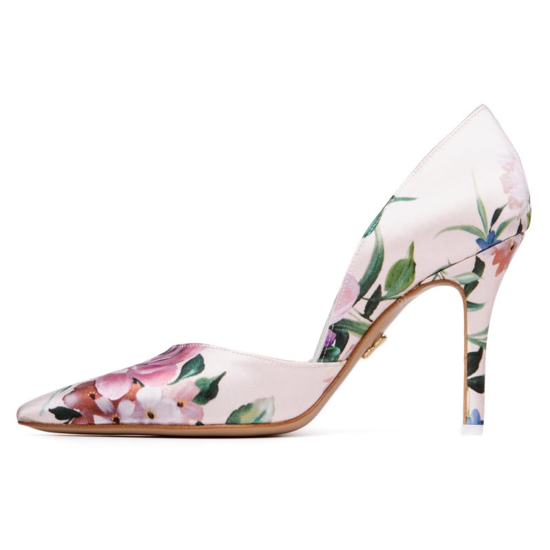 Allegra White Floral Mother's Day Comfortable Heel Evening Wedding ...