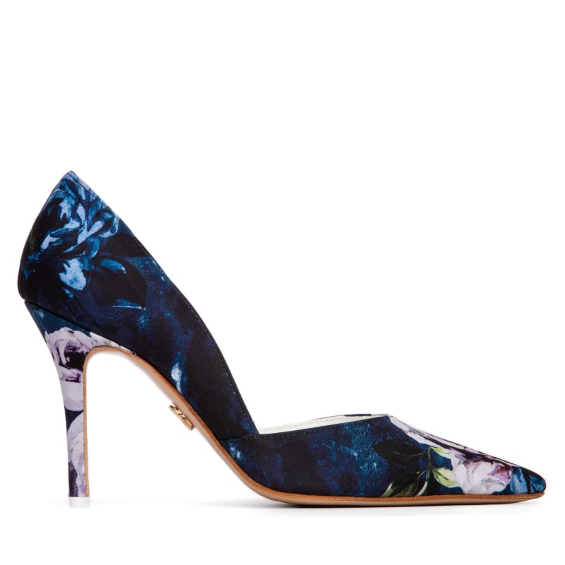 Navy clearance floral pumps