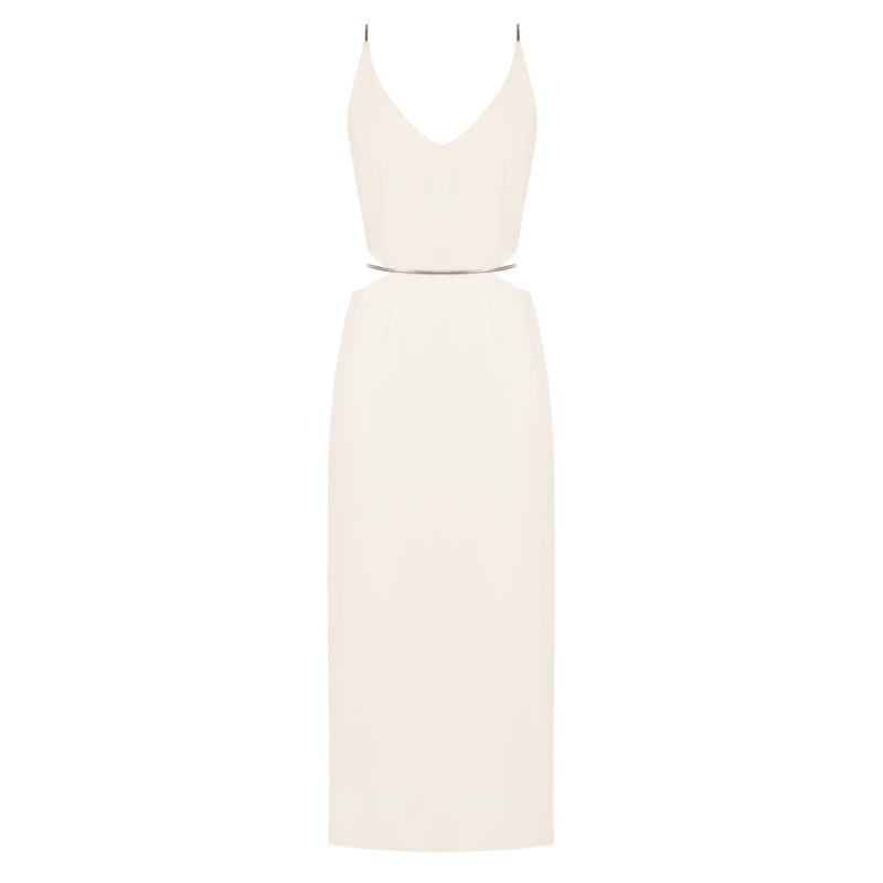 Thumbnail of Alma Pastel Midi Dress With Flat Snake Chain Straps image