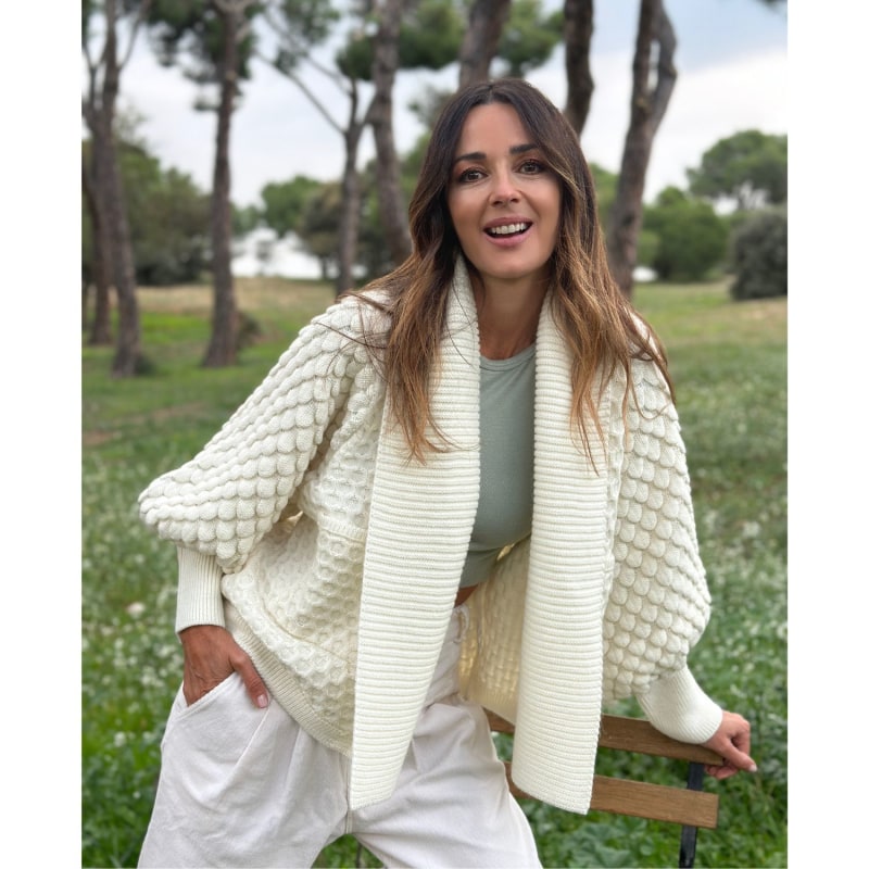 Short chunky hotsell knit cardigan