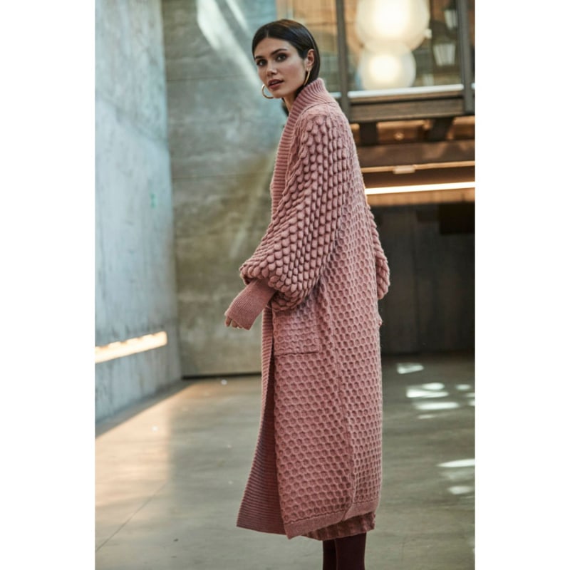 Alpaca And Merino Wool Oversized Knit Long Cardigan Claude Alpaca And Merino Wool Oversized Knit Long Cardigan Claude