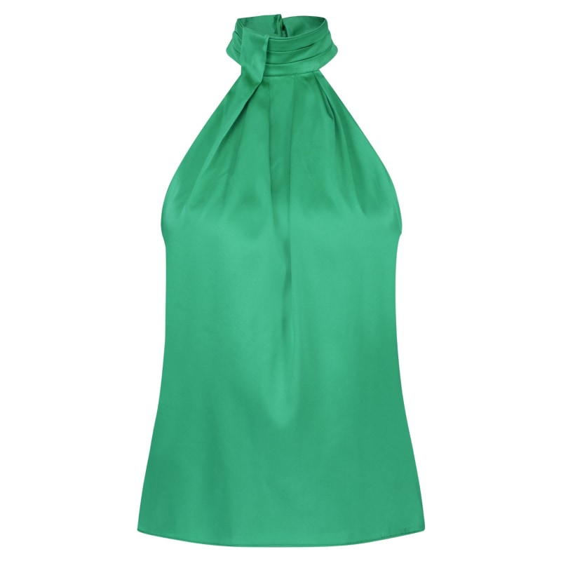 Thumbnail of Emerald Green Silk Top image