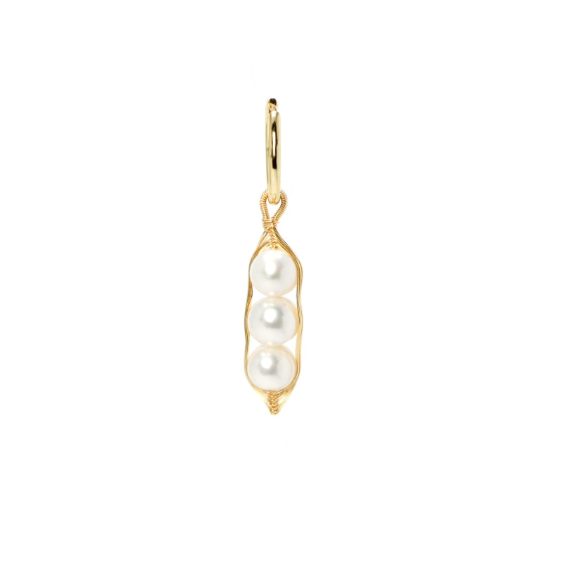 Thumbnail of Garden Peas Single Earring Freshwater Pearl image