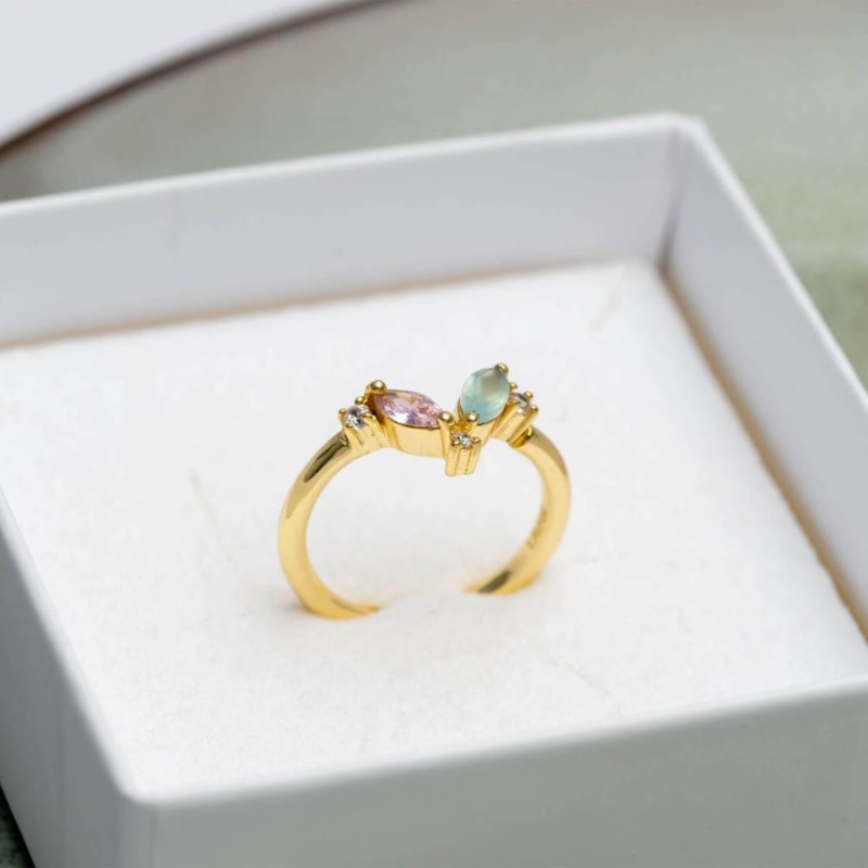 Thumbnail of Denali Flower Leaf Ring image