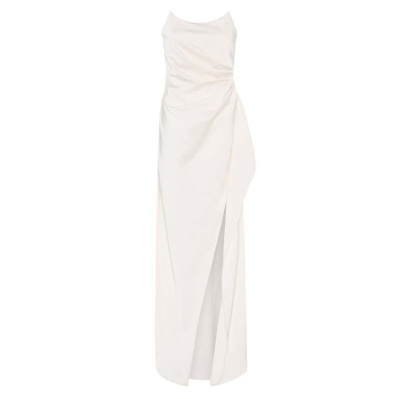 Alzira Dress Oyster Lexi Wolf Badger