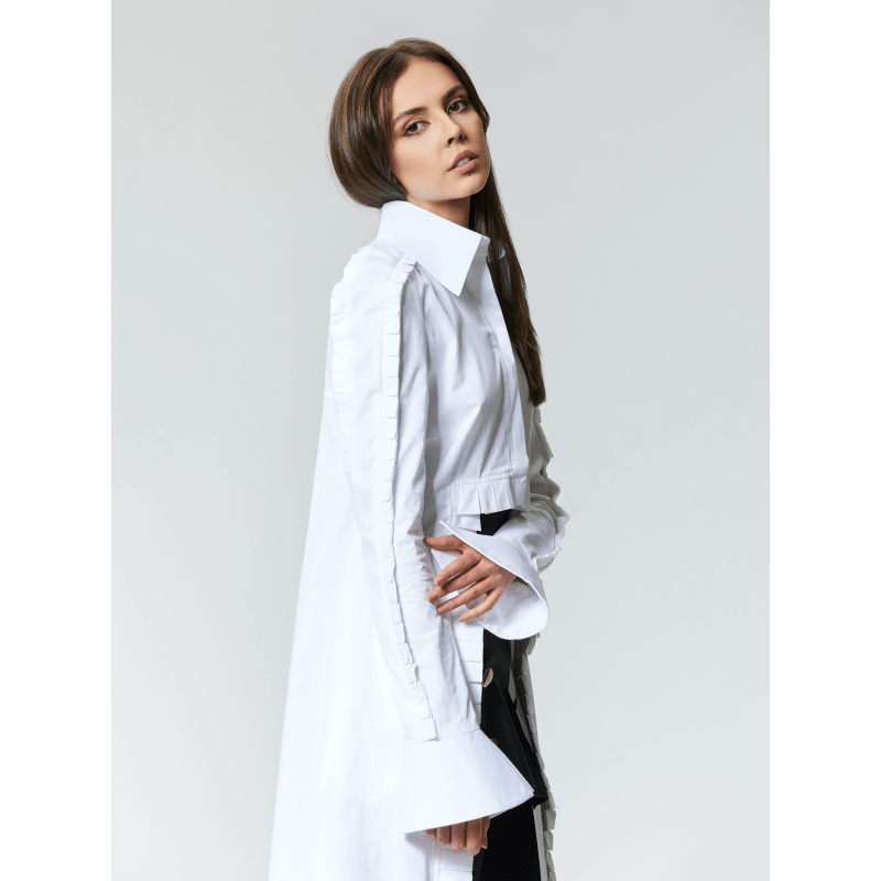 Thumbnail of Amada | Gots Organic Cotton Shirt In White image