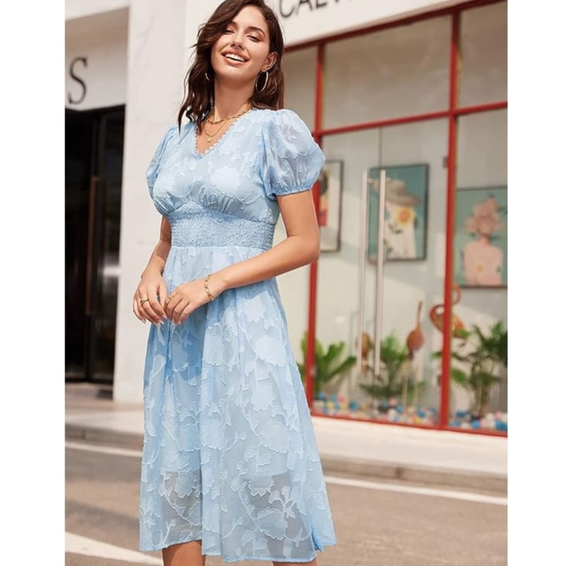 Thumbnail of Amalfi Blue Midi Dress image