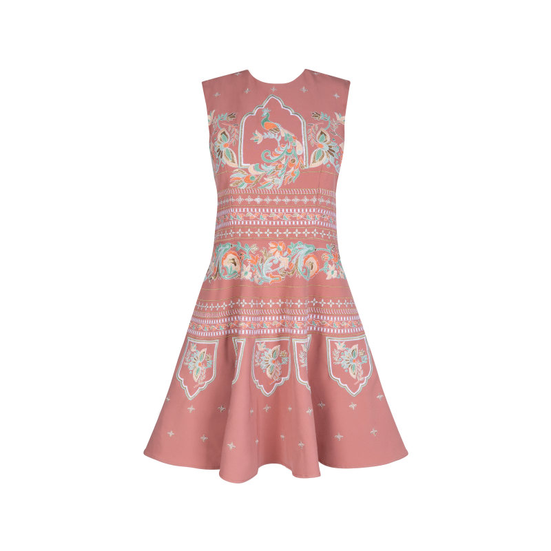 Thumbnail of Amara Embroidered Blush Dress image