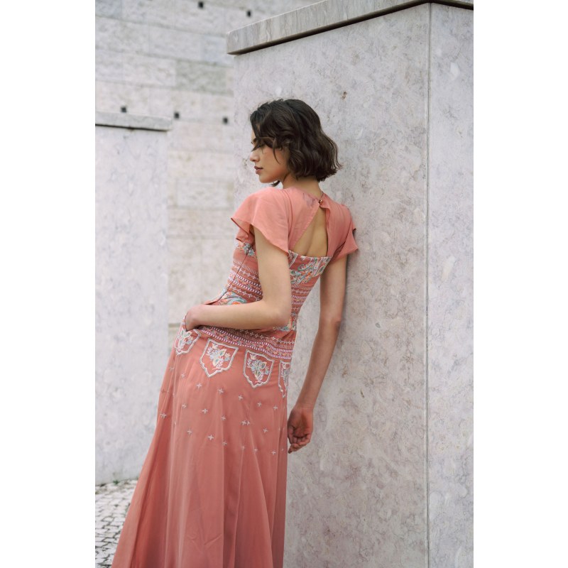 Thumbnail of Amara Embroidered Maxi Dress image