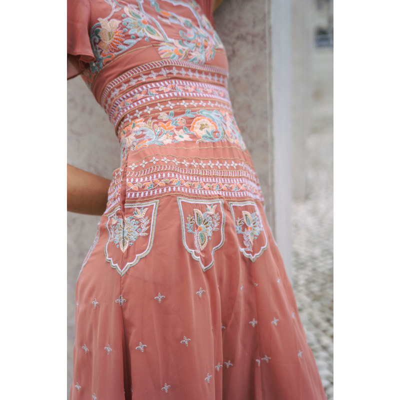 Thumbnail of Amara Embroidered Maxi Dress image