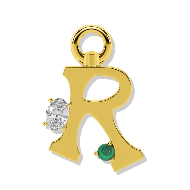 Thumbnail of Amare Letter Charm - Gold image