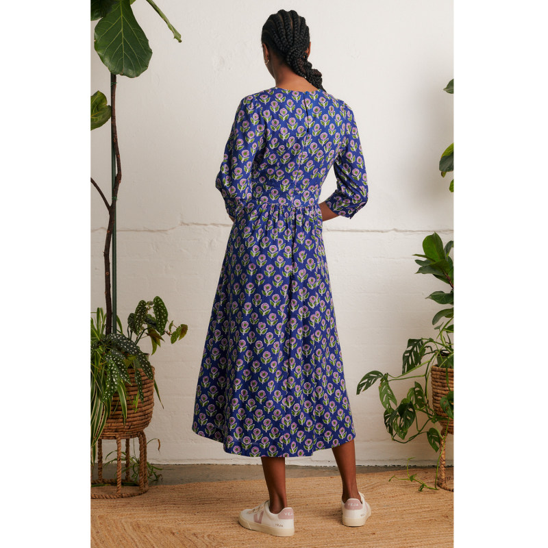 Thumbnail of Amelia Aster Block Print Dress image