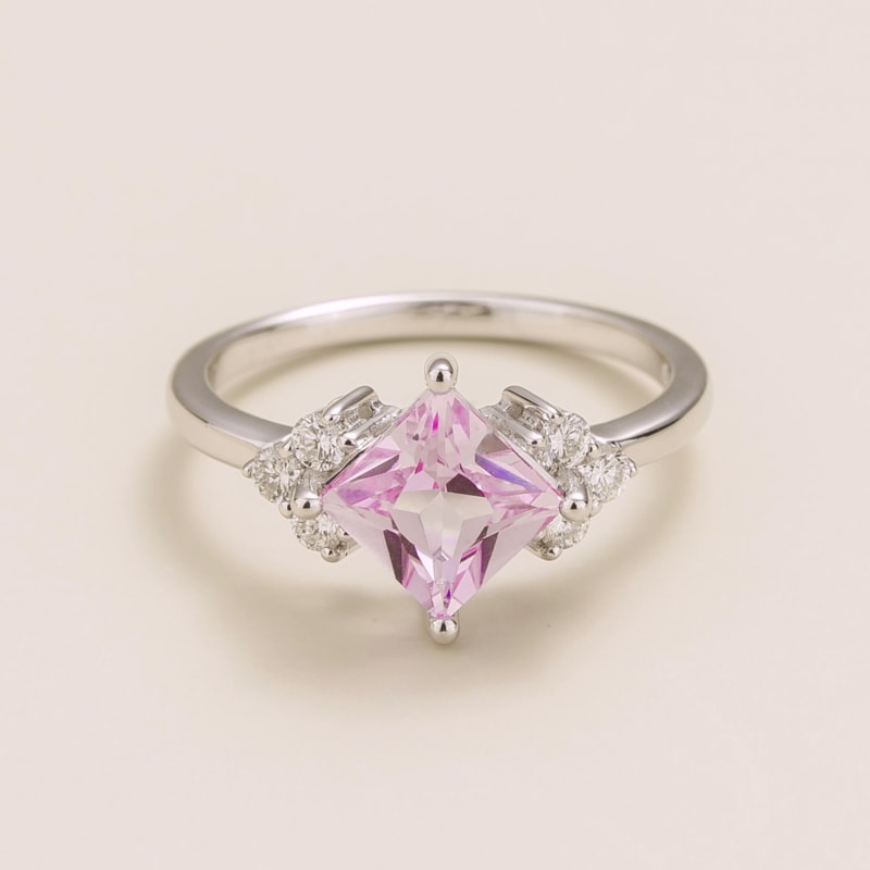 Thumbnail of Amore Ring In Pink Sapphire & Diamond image