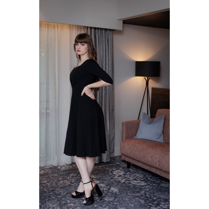 Thumbnail of Amy Midi Dress In Black image