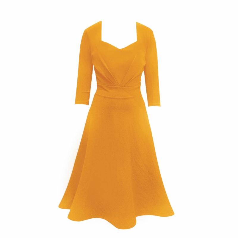 Thumbnail of Amy Midi Dress In Golden Yellow image