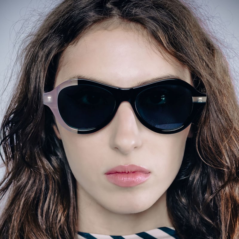Thumbnail of Ana - Award Winning Sunglasses In Black-Grey-Honey image