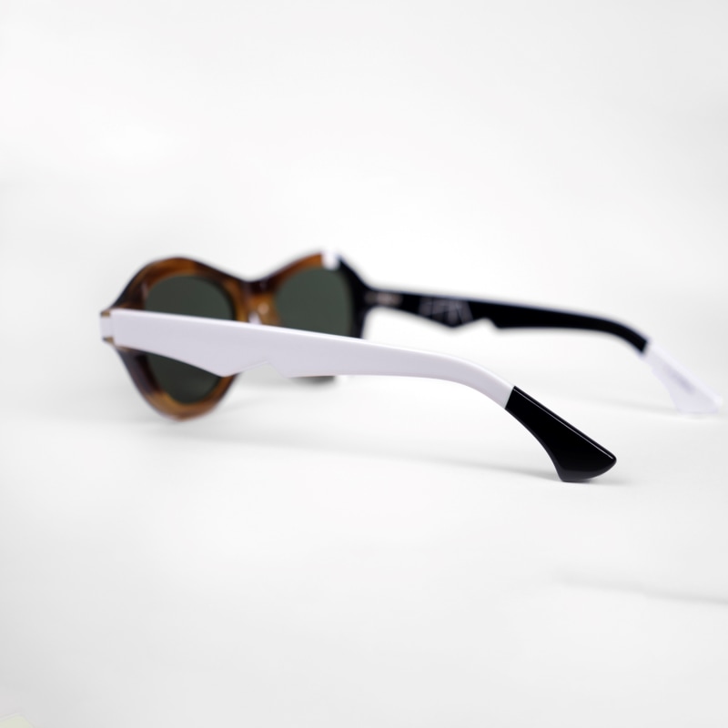 Thumbnail of Ana - Award Winning Sunglasses In Caramel-Black-White image