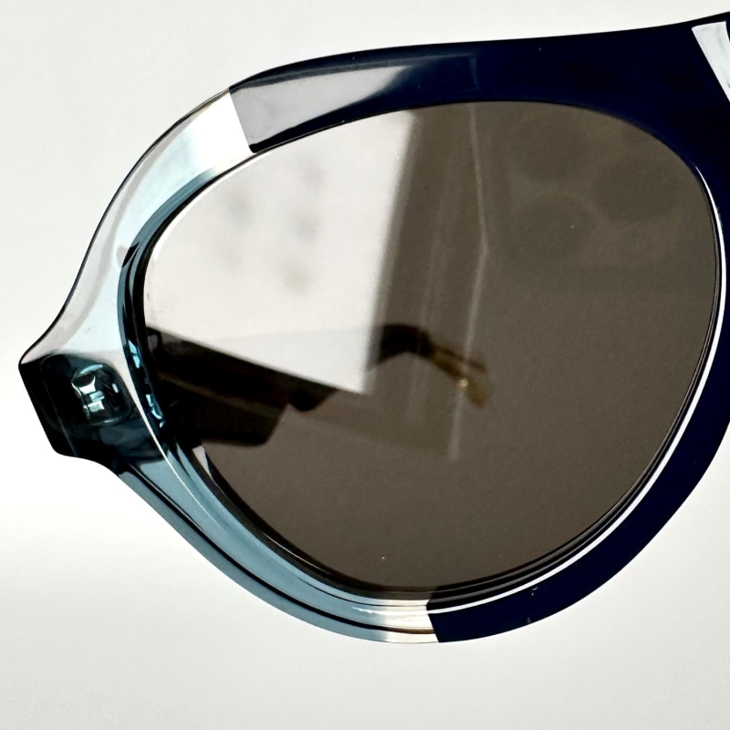 Thumbnail of Ana - Award Winning Sunglasses In Navy-Inky Blue-Crystal image