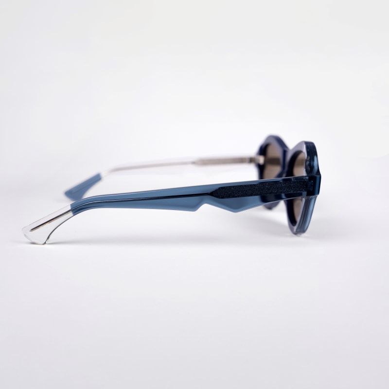 Thumbnail of Ana - Award Winning Sunglasses In Navy-Inky Blue-Crystal image