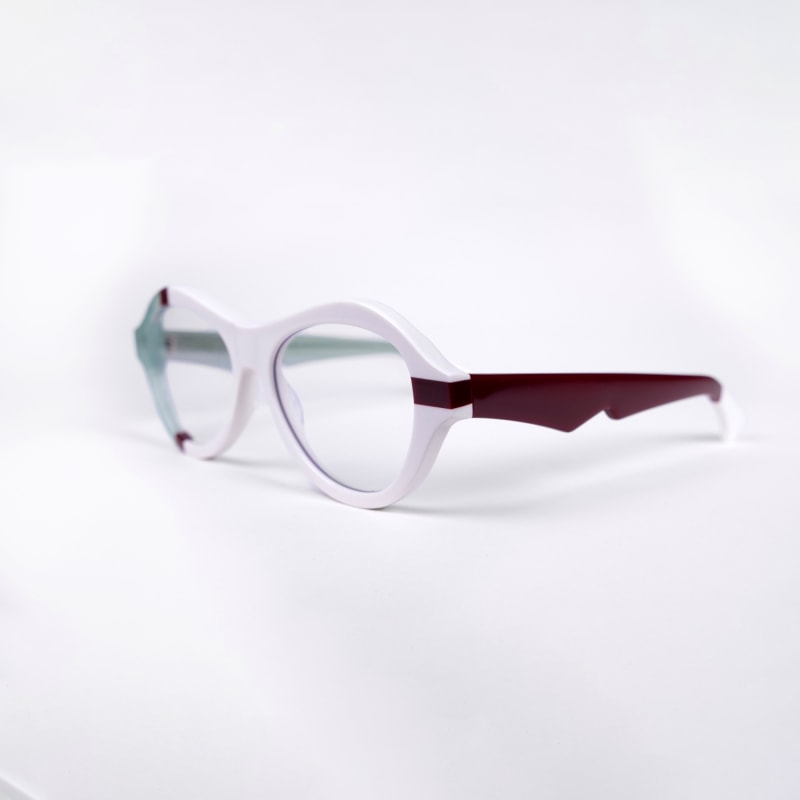 Thumbnail of Ana - Award Winning Sunglasses In White-Mint-Red image