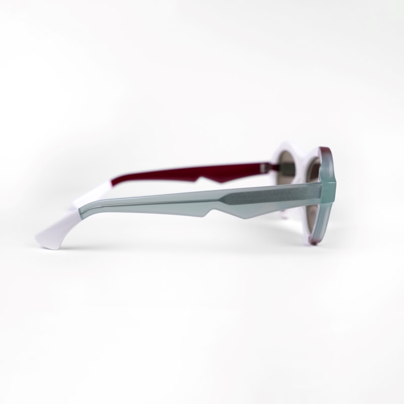 Thumbnail of Ana - Award Winning Sunglasses In White-Mint-Red image