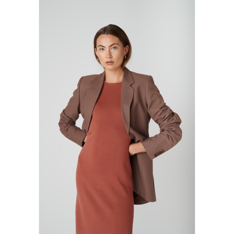 Thumbnail of Ana Dress In Copper Brown image