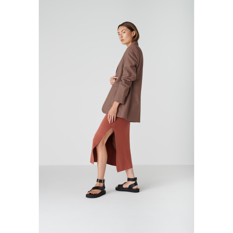 Thumbnail of Ana Dress In Copper Brown image