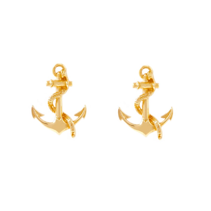 Thumbnail of Anchor Earrings - Gold image