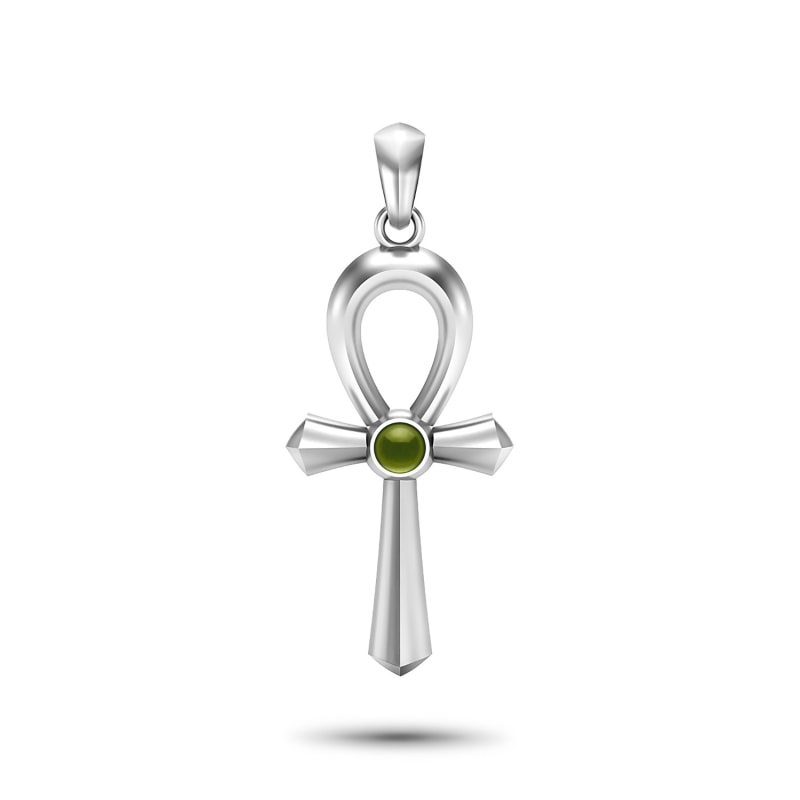 Thumbnail of Ancient Ankh Amulet With Peridot image