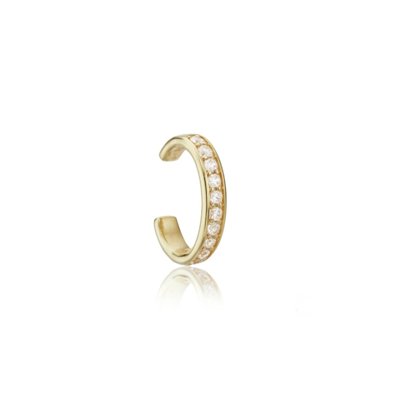 Thumbnail of Gold Thick Diamond Style Ear Cuff image