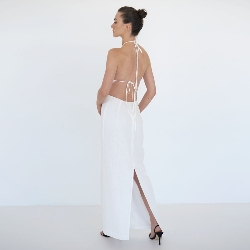 Thumbnail of Anne Openback Linen Dress image