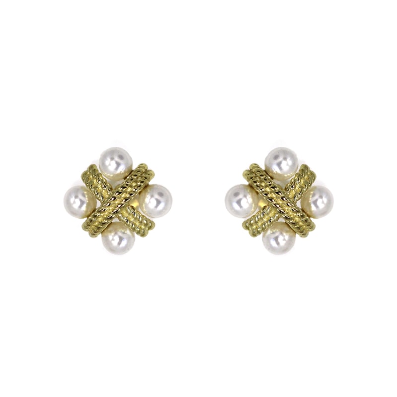 Thumbnail of Antique Pearl Stud Earrings image