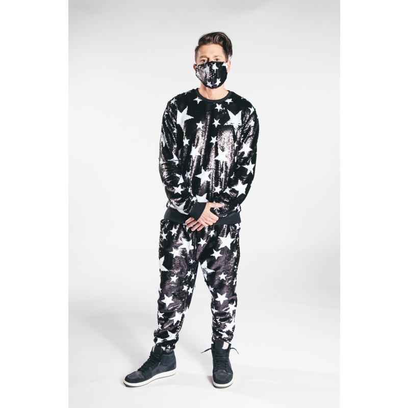 Mens sequin joggers sale