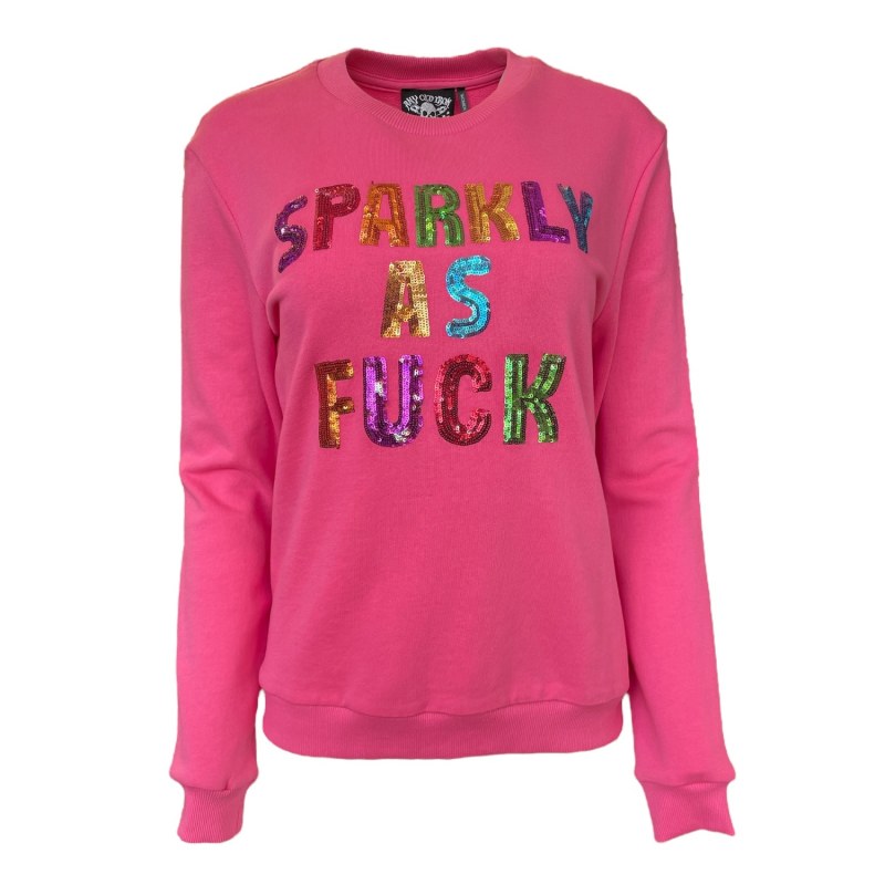 Thumbnail of Any Old Iron Pink Sparkly As Fuck Sweatshirt image